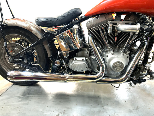 V-Twin - 29-8758 - Wyatt Gatling Holeshot Exhaust Set Chrome