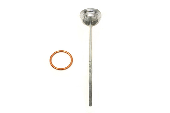 V-Twin - 2904-2 - Cadmium Plated Oil Tank Filler Cap and Gauge Kit