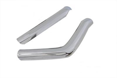 V-Twin - 30-0097 - Front and Rear Heat Shield Set Smooth Style - Fits 1986-1999 Harley-Davidson FXST
