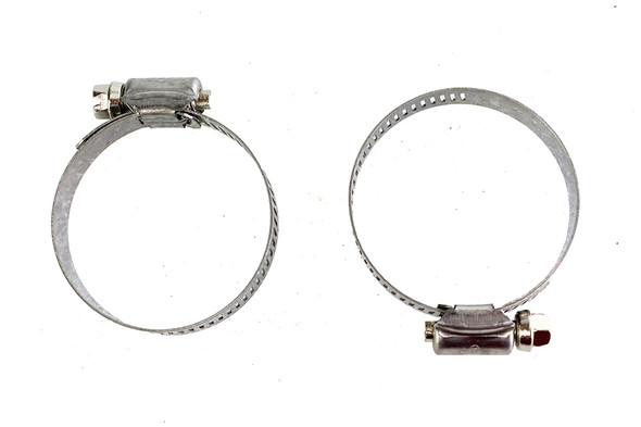 V-Twin - 30-0256 - Exhaust Pipe Heat Shield Worm Clamp Set