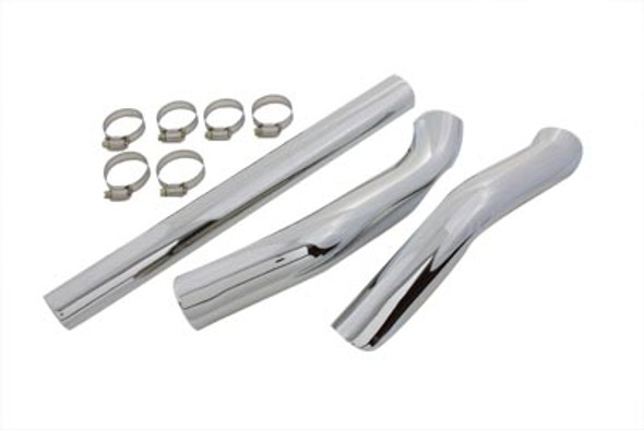 V-Twin - 30-0308 - 2 Into 1 Exhaust Heat Shield Set