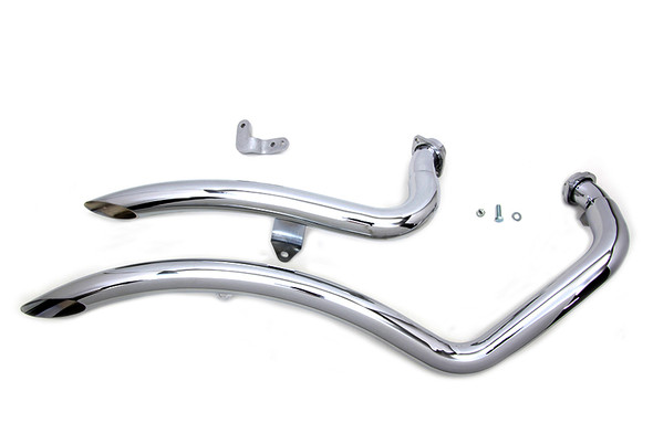 V-Twin - 30-0387 - Exhaust Drag Pipe Set Curvado V-Twin - 30-0387 - Exhaust Drag Pipe Set Curvado