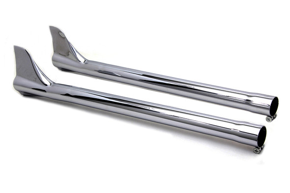 V-Twin - 30-0495 - 30 inch Straight Exhaust Pipe with Bronx Tail Set