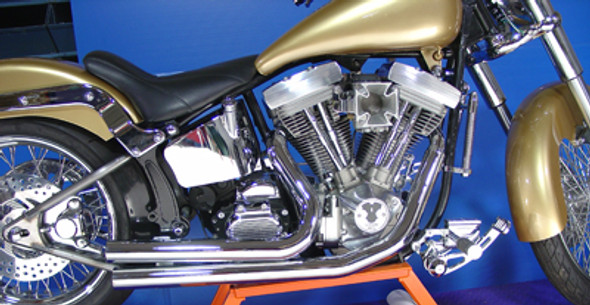 V-Twin - 30-0551 - Wyatt Gatling Exhaust Drag Pipe Set Straight Cut
