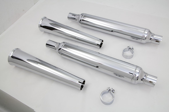 V-Twin - 30-0564 - Megaphone Tip Muffler Kit - Fits 1958-1984 Harley-Davidson FL