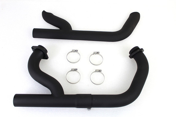 V-Twin - 30-0575 - 2:1 Siamese Exhaust Header Set Black