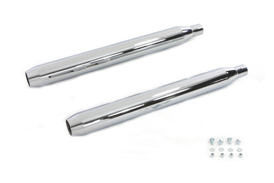 V-Twin - 30-0610 - Wyatt Gatling 28-5/8 inch Bullet Muffler Set - Fits 1995-2016 Harley-Davidson FLT