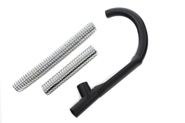 V-Twin - 30-0640 - 45 inch Exhaust Header Set with Flex Cover - Fits 1930-1952 Harley-Davidson WL