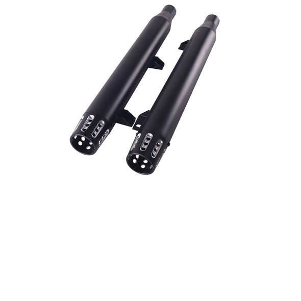 V-Twin - 30-0661 - Indian Slip On Muffler Set Black - Fits 2015-2020 Indian Scout