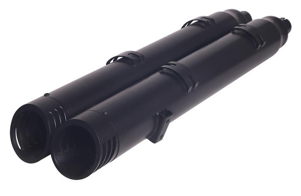 V-Twin - 30-0663 - Indian Slip On Muffler Set Black - Fits 2014-2020 Indian Chief
