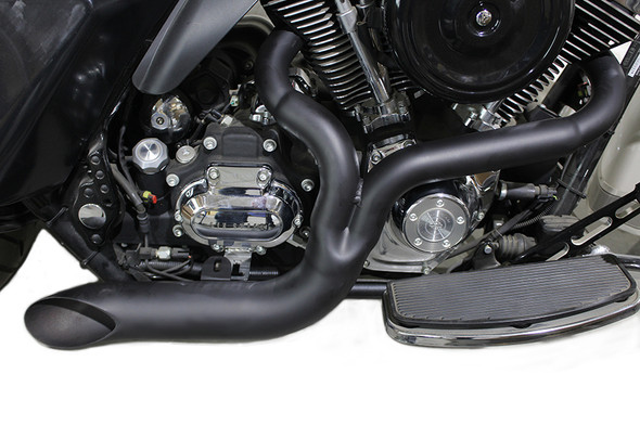 V-Twin - 30-0679 - FXD 2:1 Lake Side Pipe Exhaust Black