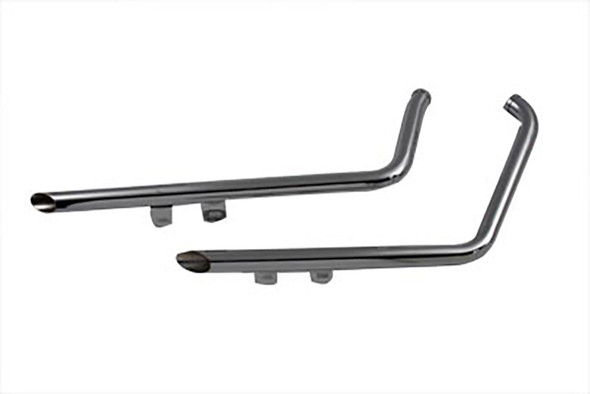 V-Twin - 30-0691 - Factory Sample Exhaust Drag Pipe Set Shotgun