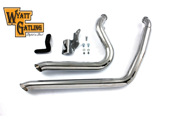 V-Twin - 30-0694 - Factory Sample Wyatt Gatling Exhaust Drag Pipe Set Side