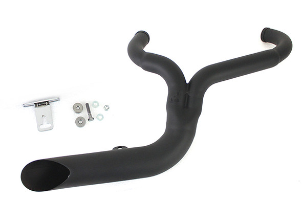 V-Twin - 30-0710 - FXD 2:1 Lake Side Pipe Exhaust Black - Fits 1991-2005 Harley-Davidson FXD