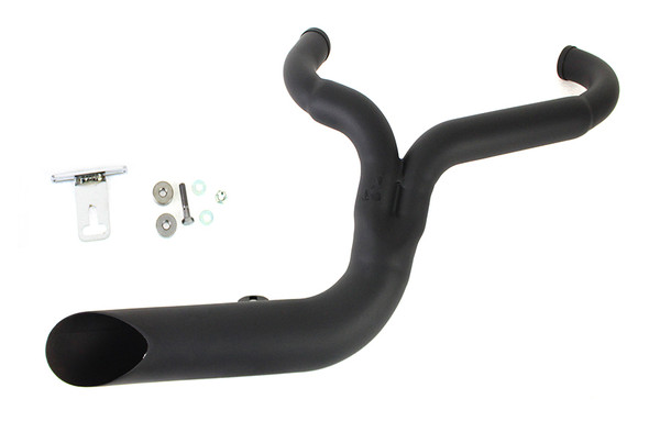 V-Twin - 30-0710 - FXD 2:1 Lake Side Pipe Exhaust Black - Fits 1991-2005 Harley-Davidson FXD