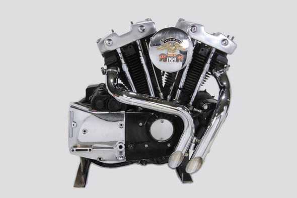 V-Twin - 30-0727 - Ironhead LAF Exhaust Header Set Chrome