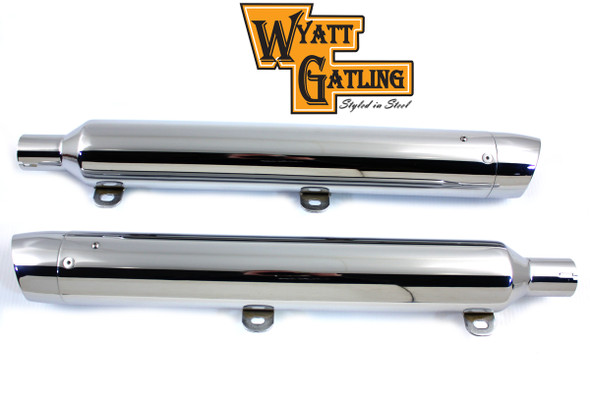 V-Twin - 30-0798 - Wyatt Gatling 29 inch Muffler Set V-Twin - 30-0798 - Wyatt Gatling 29 inch Muffler Set