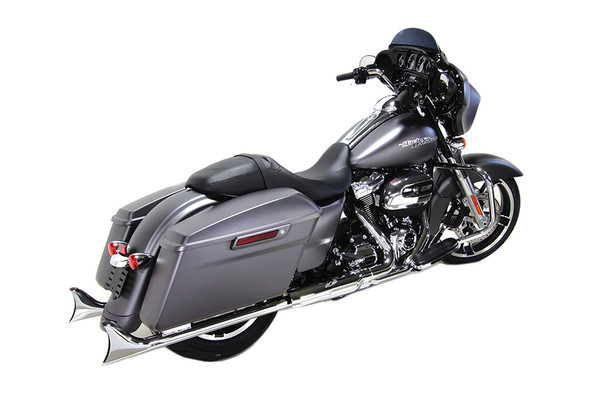 V-Twin - 30-0958 - M8 36 inch Straight Fishtail Exhaust Extension Set Chrome