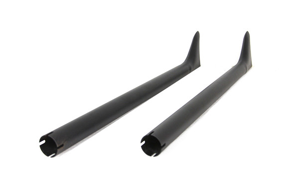 V-Twin - 30-0959 - 36 inch Straight Fishtail Exhaust Extension Set Black