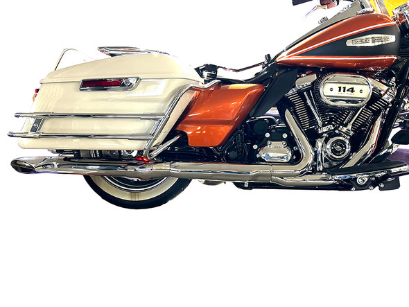 V-Twin - 30-1292 - Turn Out Muffler Set Classic 1967 Style Chrome