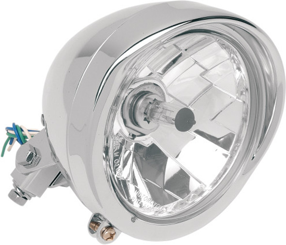  Drag Specialties - Diamond-Style Bottom-Mount 5 3/4" Headlight Assemblies 