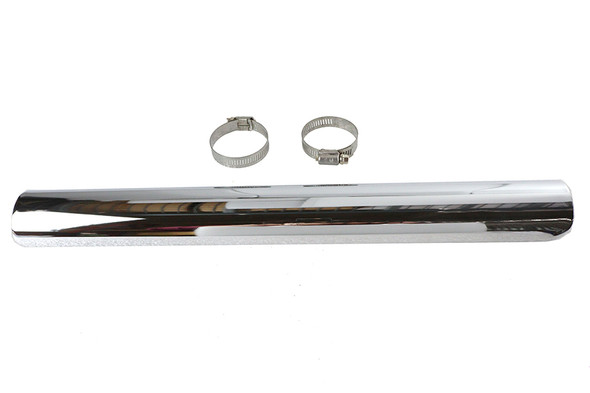 V-Twin - 30-1766 - 18 inch Exhaust Heat Shield Chrome