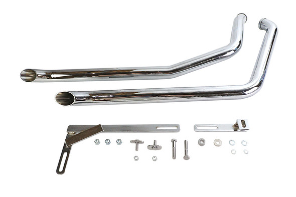 V-Twin - 30-2166 - Exhaust Drag Pipe Set Goose - Fits 1996-1999 Harley-Davidson FXST