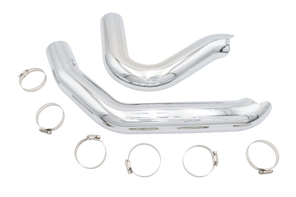 V-Twin - 30-2200 - Big Growl Heat Shield Set Chrome