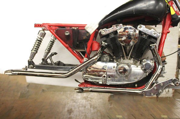 V-Twin - 30-3018 - Wyatt Gatling Exhaust Drag Pipe Set Goose - Fits 1957-1978 Harley-Davidson XL, 1980-1985 XL