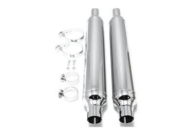 V-Twin - 30-3189 - Cigar Muffler Set - Fits 1950-1957 Harley-Davidson FL, FLH
