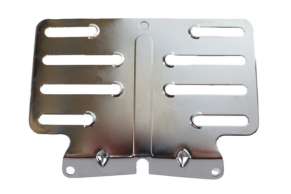 V-Twin - 31-0022 - License Backing Plate Chrome - Fits 2006-2009 Harley-Davidson FLT