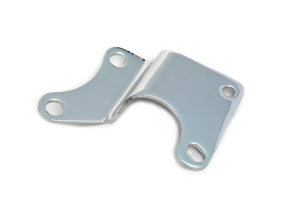V-Twin - 31-0164 - Chrome Electric Starter Motor Bracket - Fits 1974-1984 Harley-Davidson FXE (Hitachi starter)