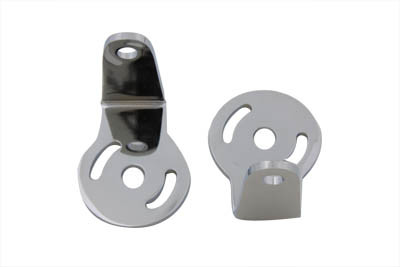 V-Twin - 31-0195 - Chrome Turn Signal Mount 90  Type - Fits 1963-1984 Harley-Davidson FL
