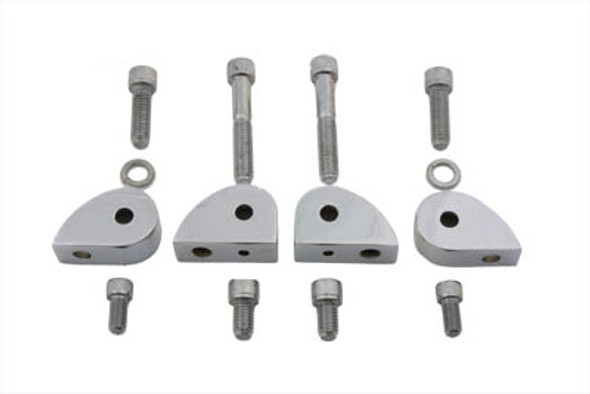 V-Twin - 31-0202 - Chrome Bullet Lamp Mounting Kit