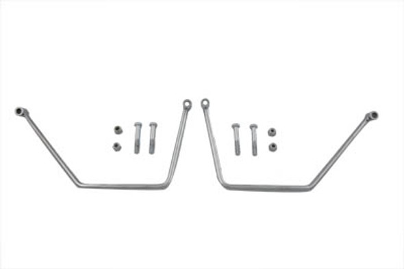 V-Twin - 31-0213 - Chrome Saddlebag Support Set