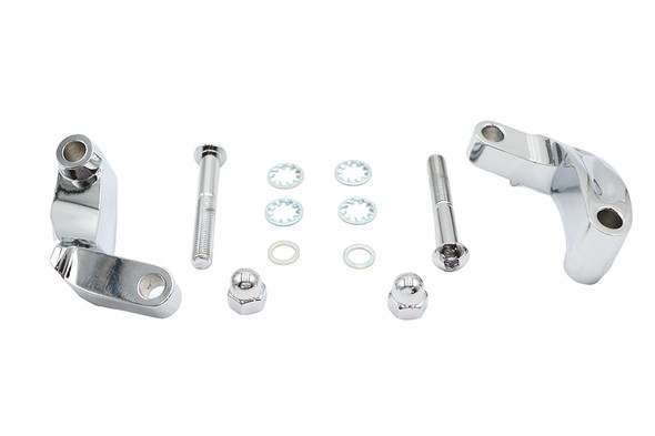 V-Twin - 31-0392 - Chrome Smooth Mirror Relocation Kit V-Twin - 31-0392 - Chrome Smooth Mirror Relocation Kit