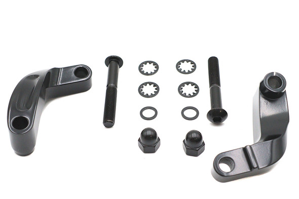 V-Twin - 31-0393 - Black Smooth Mirror Relocation Kit V-Twin - 31-0393 - Black Smooth Mirror Relocation Kit