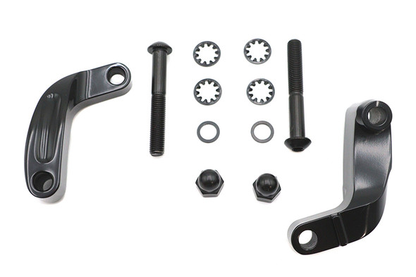 V-Twin - 31-0393 - Black Smooth Mirror Relocation Kit V-Twin - 31-0393 - Black Smooth Mirror Relocation Kit