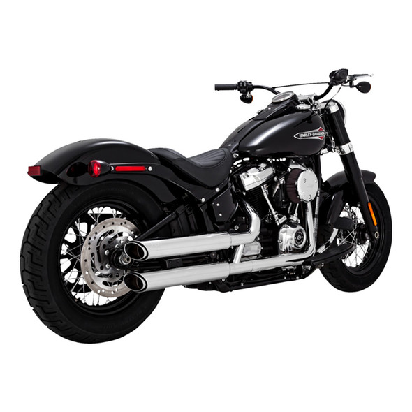 Vance & Hines 3" Round Twin Slash Slip-On Mufflers Fits '18 Softail Models