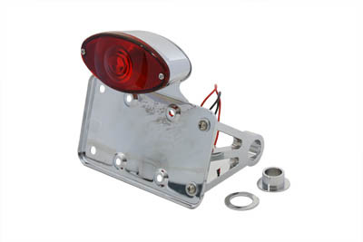 V-Twin - 31-0595 - Side Mount Tail Lamp Kit Chrome - Fits 1986-1999 Harley-Davidson FXST
