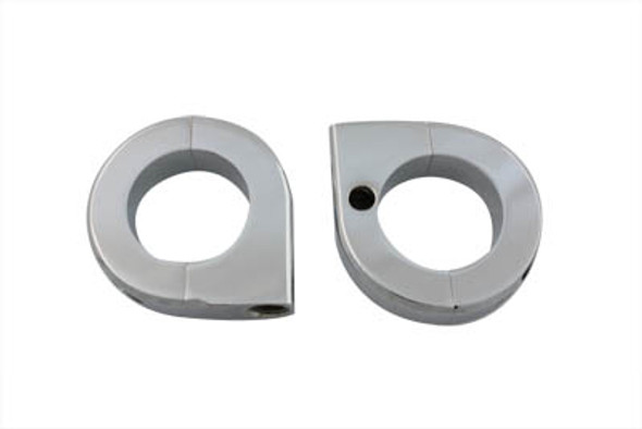 V-Twin - 31-0697 - Chrome 1-1/4 inch Universal Mount Clamp Set V-Twin - 31-0697 - Chrome 1-1/4 inch Universal Mount Clamp Set