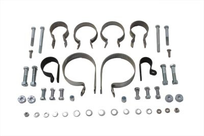 V-Twin - 31-0706 - Dual Exhaust Clamp Kit - Fits 1958-1965 Harley-Davidson FL