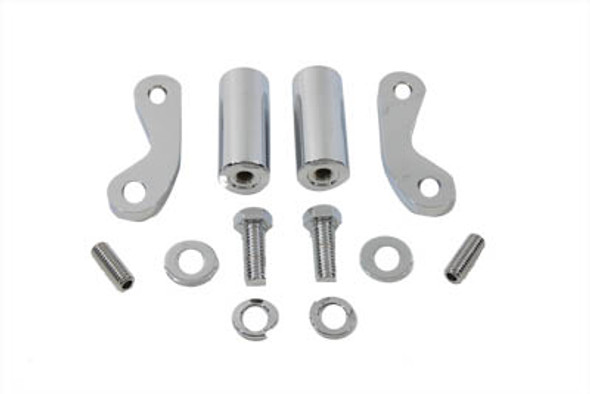 V-Twin - 31-0788 - Chrome 8-1/2 inch Front Turn Signal Mount Set