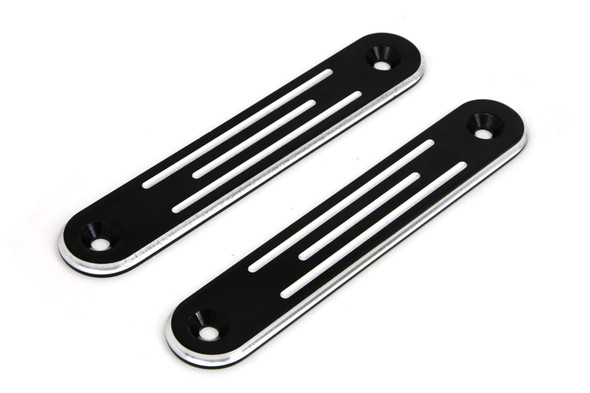 V-Twin - 31-0828 - Black Spotlamp Eliminator Bracket Set - Fits 1994-2013 Harley-Davidson FLT