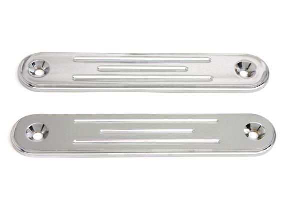 V-Twin - 31-0830 - Chrome Spotlamp Eliminator Bracket Set - Fits 1993-2014 Harley-Davidson FLT