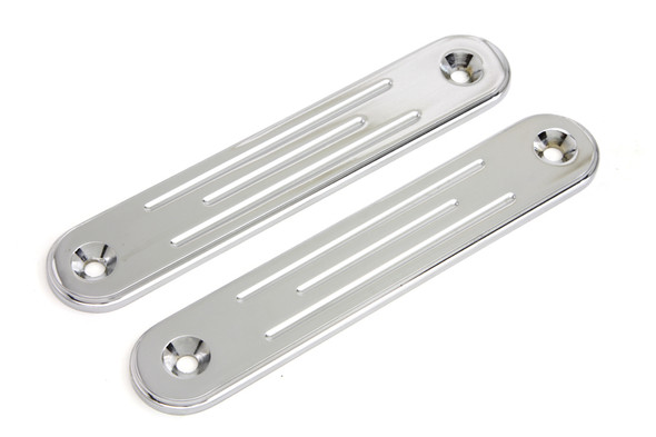V-Twin - 31-0830 - Chrome Spotlamp Eliminator Bracket Set - Fits 1993-2014 Harley-Davidson FLT