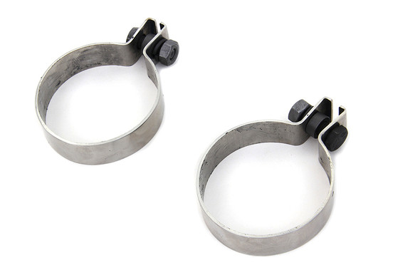 V-Twin - 31-0834 - Panhead Header Clamp Set