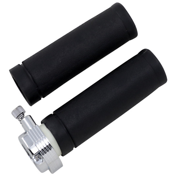 Drag Specialties - Throttle/Grip Assembly - Dual Cable