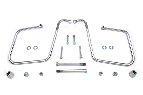 V-Twin - 31-0921 - Chrome Saddlebag Support Set