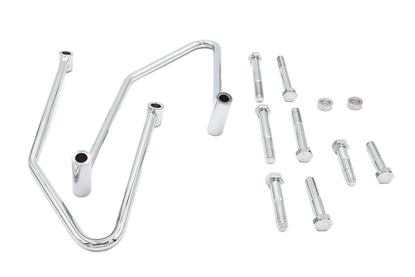 V-Twin - 31-0970 - Saddlebag Support Set Chrome